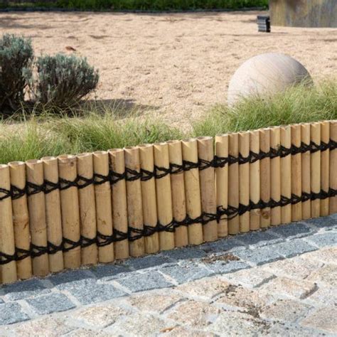 Bordure En Bambou Naturel 30x100 Cm Lajardineriecreative