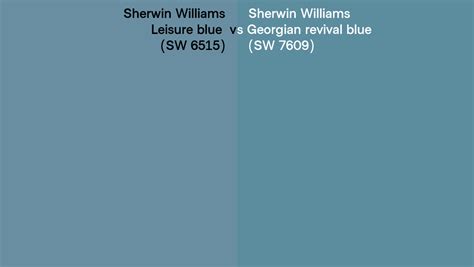 Sherwin Williams Leisure Blue Vs Georgian Revival Blue Side By Side