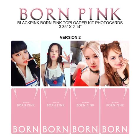 Blackpink Born Pink Toploader Kit Unofficial Photocards Lazada Ph