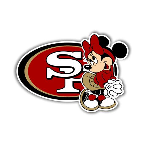 San Francisco 49ers – Minnie Mouse – Iron On – Custom Size – Biggest ...