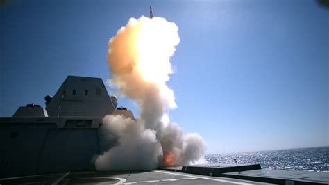 Uss Zumwalt Successfully Completes First Standard Missile Shot United