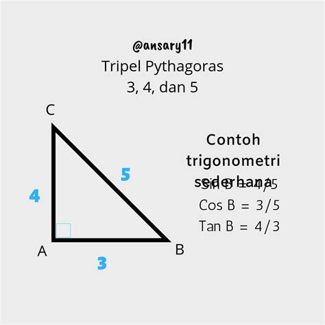 Contoh Soal Dan Jawaban Perbandingan Trigonometri Pada Segitiga Siku