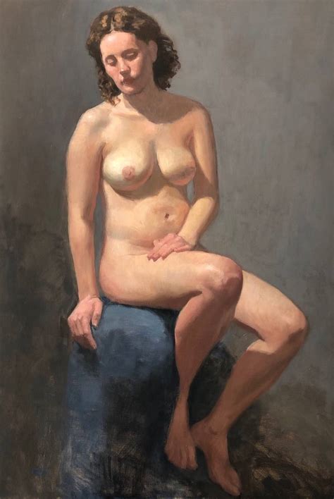 Seated Nude Painting By Rick Perez Saatchi Art
