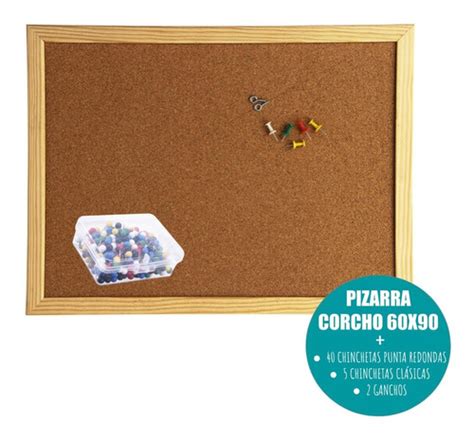 Organizador Ideas Pizarra Corcho 60x90 Chinchetas Cuotas sin interés