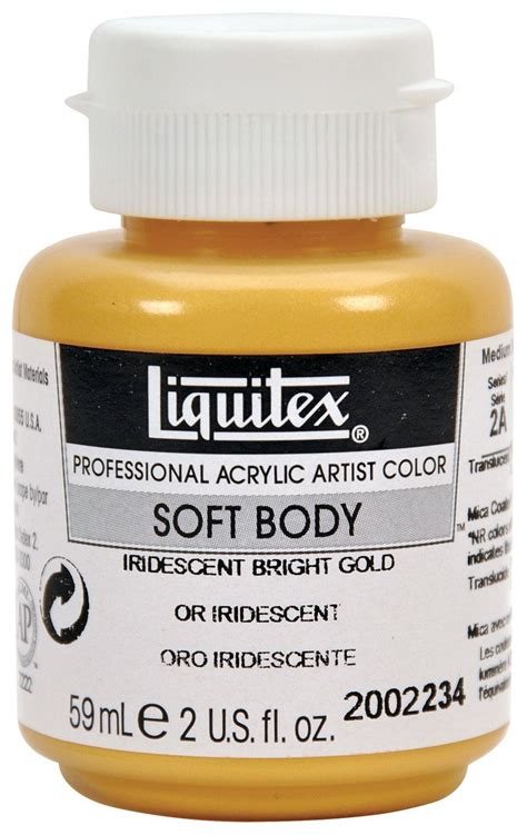 Liquitex Soft Body Professional Acrylic Color 2 Oz Jar Gold