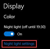 Cómo Habilitar Y Configurar La Función De Luz Nocturna En Windows 10