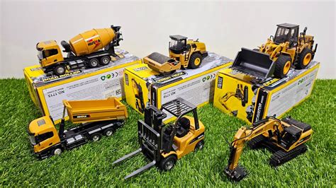 UNBOXING MOBIL KONSTRUKSI BULLDOZER LOADER FORKLIFT EXCAVATOR TRUK