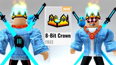 How To Get New Free 8 Bit Royal Crown 🥳🥶 Roblox 2024 New Free Roblox Items Youtube