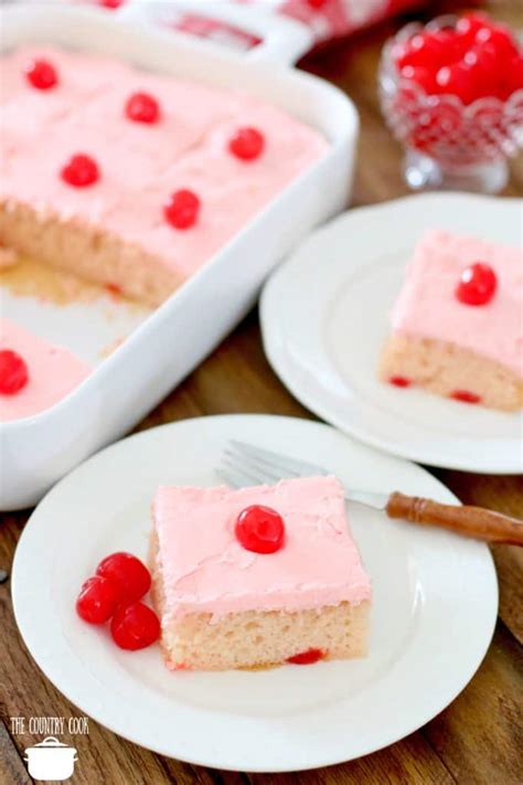 Maraschino Cherry Cake - The Country Cook