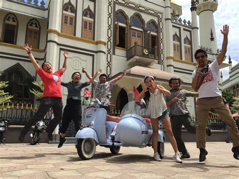 Singapore Vintage Vespa Sidecar Heritage Tour Diskon 50% Paket Tur