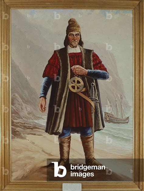 Image Of Portrait Of Bartolomeu Dias Cartographer And Navigator