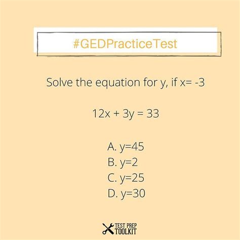 Ged Math Practice Worksheets With Answers