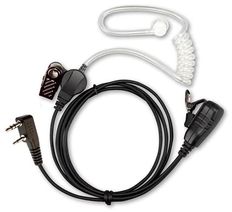 Kenwood Covert Acoustic Tube Earpiece With Mic And Ptt K1 Radioswap Two Way Radio And Walkie