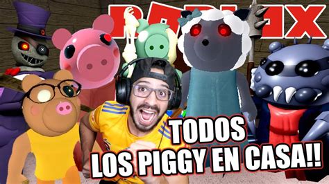 Todos Los Piggys En Mi Casa Piggy Modo Swarm Juegos Luky Youtube