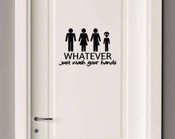 Shower Door Decal Get Naked Bathroom Decal Master Etsy