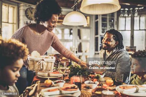 Black Family Christmas Dinner Photos and Premium High Res Pictures ...