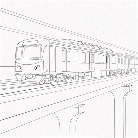 Premium Vector | Bangladesh High speed Metro rail line art on paper ...