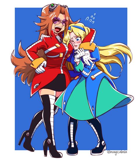 Safebooru 2girls D Black Skirt Blonde Hair Blue Coat Blue Eyes Blush Boots Breasts Closed