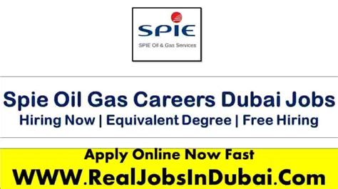 Spie Oil And Gas Careers Jobs In Dubai Realjobs