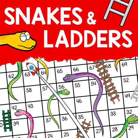 Snakes and Ladders Board Game - Fun Printable Classroom Game ...