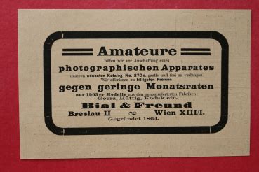 Ansichtskarten Design Kunst Blatt Historische Werbung Bial Und Freund