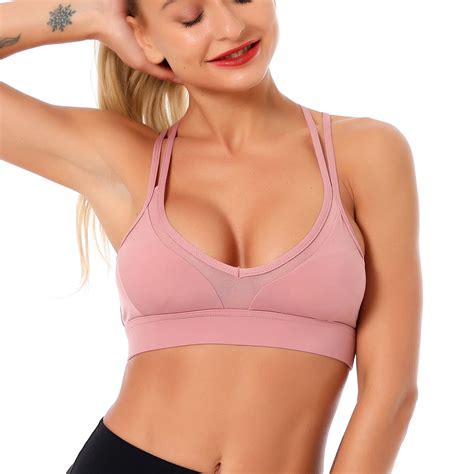 Hehe Classic Shockproof Sports Bra High Stretch Breathable Top Fitness Women Padded For Running