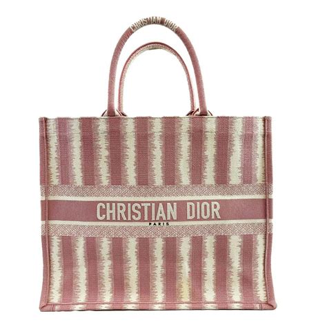 Dior Christian Dior Bayadere Stripe Large Book Tote D Stripes Emb Grailed