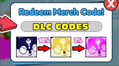 Omgdlc Merch Codes Upgrades Rainbow Exclusive Huge