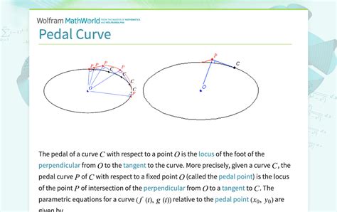 Pedal Curve From Wolfram MathWorld