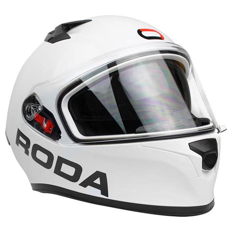 Bicimex Detalles Casco Para Motociclista Talla M Cerrado Course Blanco Roda