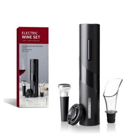 Электрооткрывалка 797LY-247, черный, черный матовый / штопор для вина ...