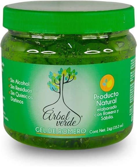 Gel Fijador De Cabello A Base De Romero Y Sábila Árbol Verde® Para