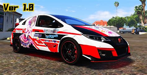 2015 Honda Civic Type R Fk2 Itasha Livery Gta 5 Mods