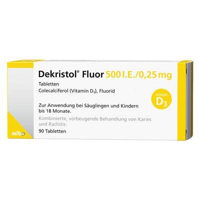 Dekristol Fluor 500 I E 0 25 Mg 90 St Shop Apotheke