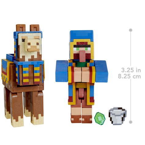 Minecraft Craft A Block Wandering Trader And Llama Figures Toys R Us