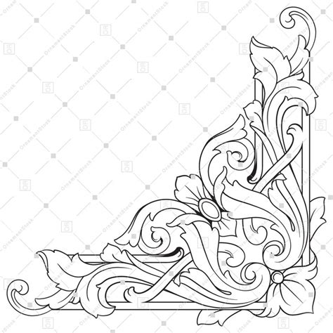 Baroque Svg Damask Clip Art Scroll Clipart Frame Swirl Etsy Australia