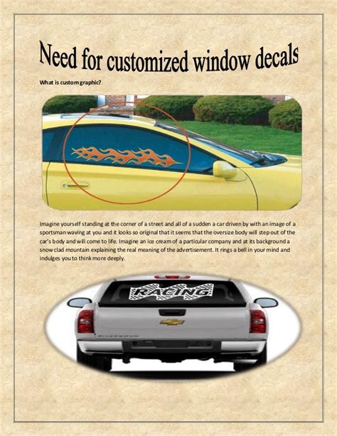 Custom car window decals