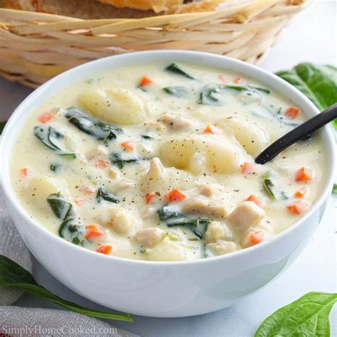 Chicken Gnocchi Soup (Olive Garden Copycat) - Simply Home Cooked