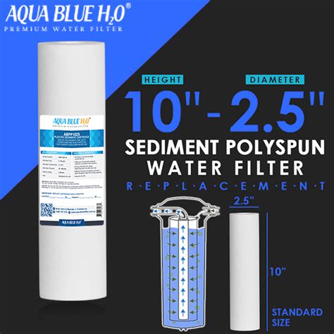 Polyspun Sediment Water Filter Cartridge 5 Micron 10 X2 5