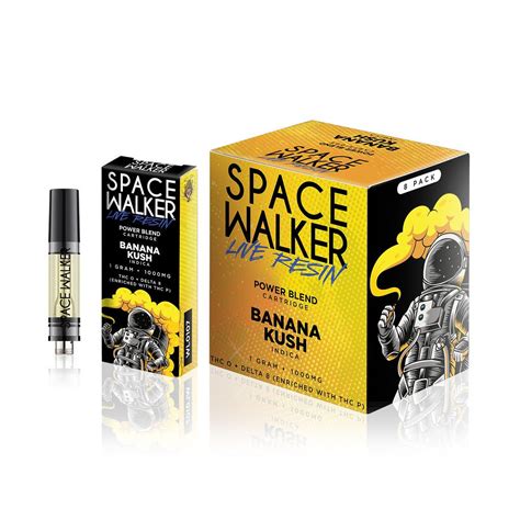 Space Walker Live Resin Cartridge Power Blend 1G D8 GAS Best Delta