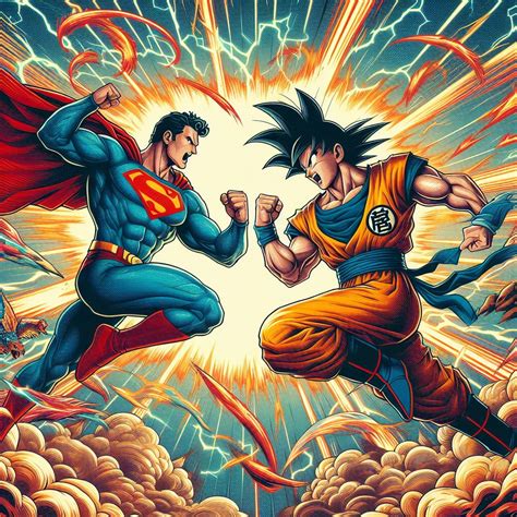 Goku with Superman by AbubakarMujtaba on DeviantArt