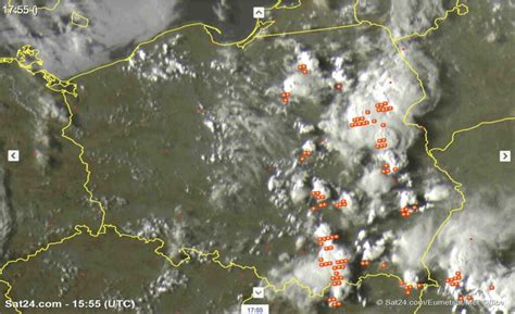 Burze Wewn Trzmasowe Wystartowa Y Nad Polsk Podtopienia Grad I Silny