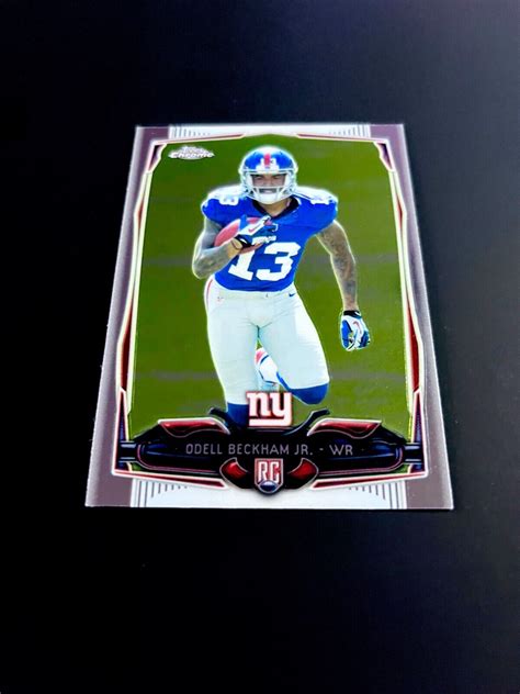 Odell Beckham Jr Topps Chrome Rc Rookie Card La Rams Ny