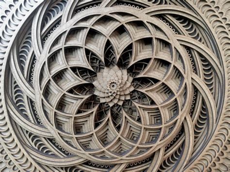 Sacred Geometry Wall Art Yoga Wall Decor Wooden Mandala Etsy