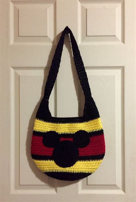 Mickey Mouse Crochet Bag Crochet Disney Crochet Mickey Mouse