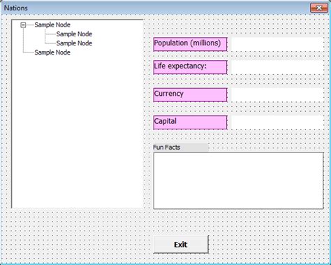 Excel Vba The Treeview Control