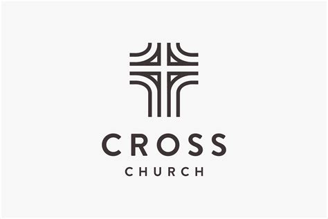 Cross Church Logo Vector Graphic by DOMSTOCK · Creative Fabrica