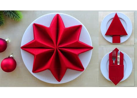 Creative Christmas Napkin Folding Ideas To Impress Your Guests Crafts