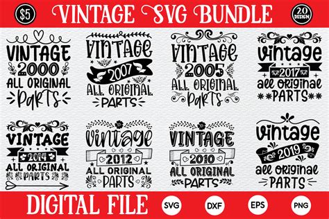 Vintage Svg Bundle Bundle · Creative Fabrica