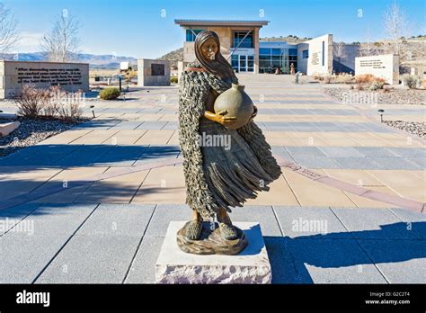 Nevada Elko California Trail Interpretive Center Plaza Bronze Sculpture Of American Indian